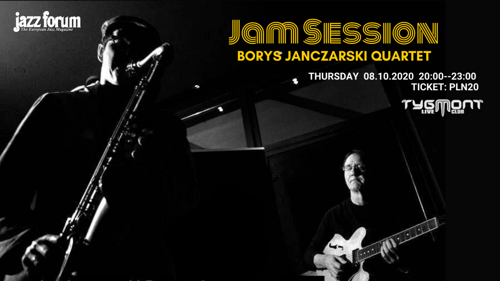 Plakat: Jam Session, Tygmont, 8.10.2020