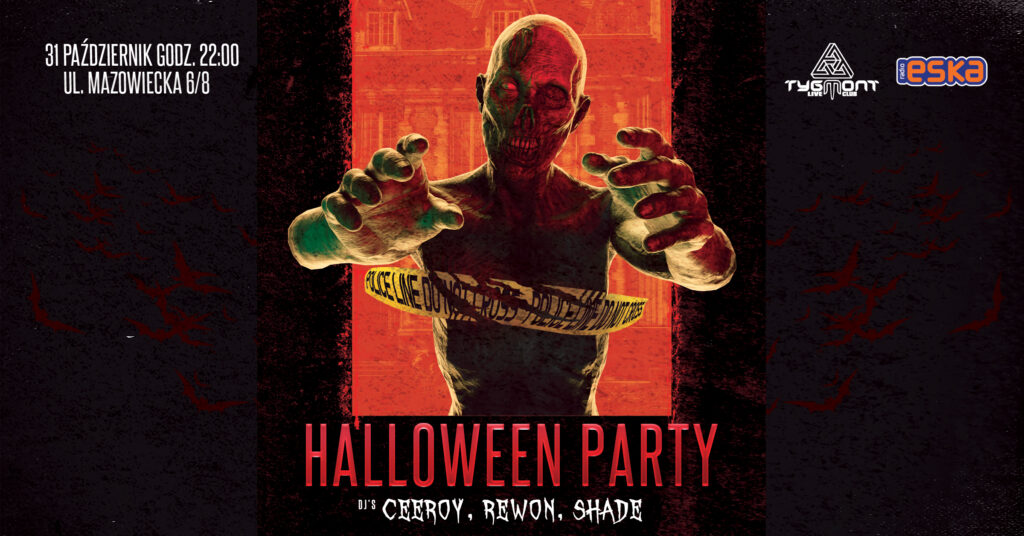 Plakat: Halloween Party, Tygmont, 31.10.2022