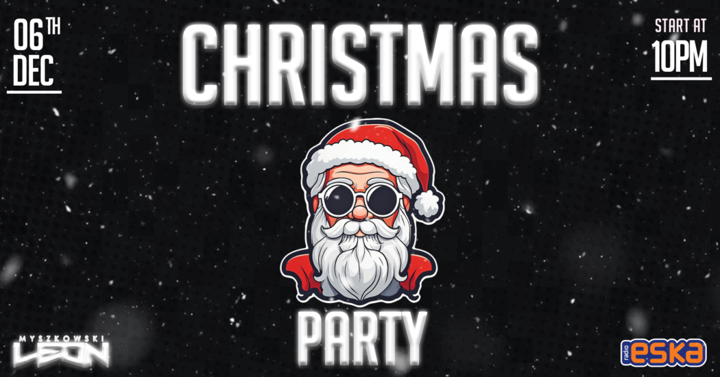 Plakat: Christmas Party x Leon Myszkowski, Tygmont, 6.12.2023